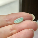 4.73 cts A-Grade Natural Moss On Snow Jadeite Oval Cabochon No.130536