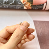 SOLD OUT: 15.8mm A-Grade Natural Jadeite Dainty Bead Ring (Fancy Shaped) No.162401