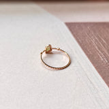 SOLD OUT: 15.8mm A-Grade Natural Jadeite Dainty Bead Ring (Fancy Shaped) No.162401