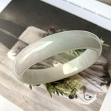 55.7mm A-Grade Natural Tri-Colour Jadeite Modern Oval Bangle No.330090