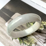 55.7mm A-Grade Natural Tri-Colour Jadeite Modern Oval Bangle No.330090