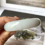 55.7mm A-Grade Natural Tri-Colour Jadeite Modern Oval Bangle No.330090