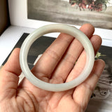 55.7mm A-Grade Natural Tri-Colour Jadeite Modern Oval Bangle No.330090