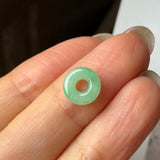 A-Grade Natural Moss On Snow Jadeite Bagel Piece No. 172711