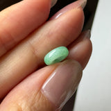 A-Grade Natural Moss On Snow Jadeite Bagel Piece No. 172711
