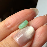 A-Grade Natural Moss On Snow Jadeite Bagel Piece No. 172711