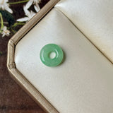 A-Grade Natural Moss On Snow Jadeite Bagel Piece No. 172711