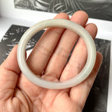 53.1mm A-Grade Natural Tri-Colour Jadeite Modern Oval Bangle No.330091