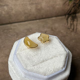 Icy A-Grade Natural Yellow Jadeite Moon & Star Stud Earring No. 180886