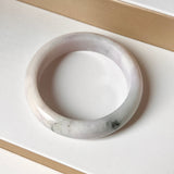 SOLD OUT: 51.5mm A-Grade Natural Lavender Green Jadeite Modern Round Bangle No. 152013
