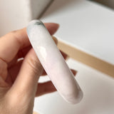 SOLD OUT: 51.5mm A-Grade Natural Lavender Green Jadeite Modern Round Bangle No. 152013
