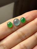 1.68cts Icy A-Grade Natural Green Jadeite Oval Cabochon No.180431A