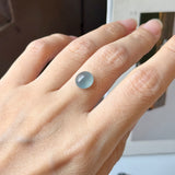 2.37cts Icy A-Grade Natural Blue Jadeite Oval Cabochon No.130355