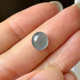 2.37cts Icy A-Grade Natural Blue Jadeite Oval Cabochon No.130355