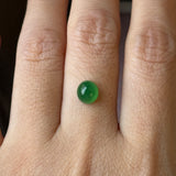 1.68cts Icy A-Grade Natural Green Jadeite Oval Cabochon No.180431A