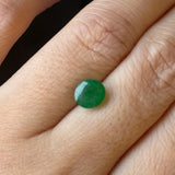 1.68cts Icy A-Grade Natural Green Jadeite Oval Cabochon No.180431A