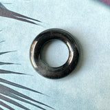SOLD OUT: A-Grade Natural Black Jadeite Bagel Piece No.172156