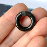 SOLD OUT: A-Grade Natural Black Jadeite Bagel Piece No.172156