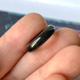 SOLD OUT: A-Grade Natural Black Jadeite Bagel Piece No.172156