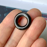 SOLD OUT: A-Grade Natural Black Jadeite Bagel Piece No.172156