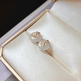 A-Grade Natural Lilac Jadeite Donut Bamboo Stud Earring No. 180812