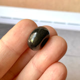 A-Grade Natural Black Jadeite Barrel Pendant No.172152