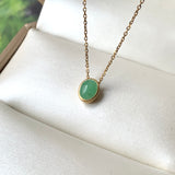 A-Grade Apple Green Jadeite MINI.malist Pendant No.172158