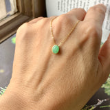 A-Grade Apple Green Jadeite MINI.malist Pendant No.172158