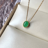 A-Grade Apple Green Jadeite MINI.malist Pendant No.172159