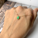 A-Grade Apple Green Jadeite MINI.malist Pendant No.172159