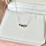 Icy Hulu Jadeite Lucky Charm Necklace No. 173026