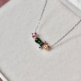 Icy Hulu Jadeite Lucky Charm Necklace No. 173026