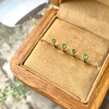 Icy A-Grade Natural Apple Green Jadeite MINI.malist Single Stud Earring No.180729