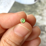 Icy A-Grade Natural Apple Green Jadeite MINI.malist Single Stud Earring No.180729