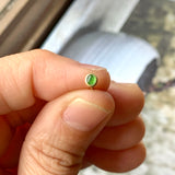 Icy A-Grade Natural Apple Green Jadeite MINI.malist Single Stud Earring No.180729
