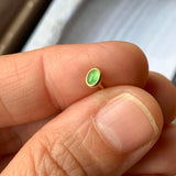 Icy A-Grade Natural Apple Green Jadeite MINI.malist Single Stud Earring No.180729