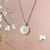 A-Grade Lilac Jadeite Donut Pendant (Lilac Flower) No.172571