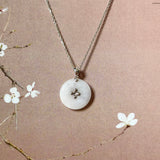 A-Grade Lilac Jadeite Donut Pendant (Lilac Flower) No.172572