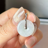 A-Grade Lilac Jadeite Donut Pendant (Lilac Flower) No.172573