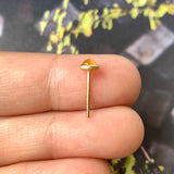 Icy A-Grade Natural Yellow Jadeite MINI.malist Single Stud Earring No.180731