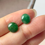 SOLD OUT: A-Grade Natural Imperial Green Jadeite Oval Cabochon Pair No. 180327