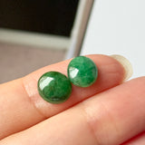 SOLD OUT: A-Grade Natural Imperial Green Jadeite Oval Cabochon Pair No. 180327
