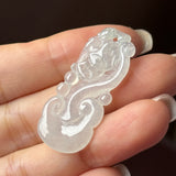Icy A-Grade Jadeite Ruyi Pendant No. 171909