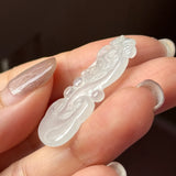 Icy A-Grade Jadeite Ruyi Pendant No. 171909
