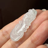 Icy A-Grade Jadeite Ruyi Pendant No. 171909