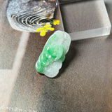 A-Grade Moss on Snow Jadeite Ruyi Pendant No. 170968