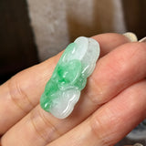A-Grade Moss on Snow Jadeite Ruyi Pendant No. 170968