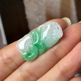 A-Grade Moss on Snow Jadeite Ruyi Pendant No. 170968