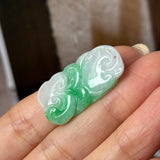 A-Grade Moss on Snow Jadeite Ruyi Pendant No. 170968