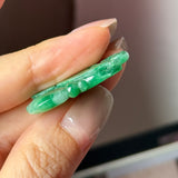 A-Grade Green Jadeite Ruyi Pendant No. 170967